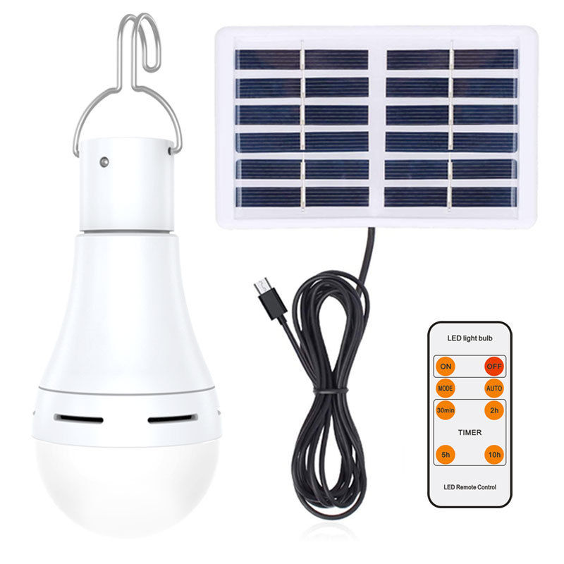 Miniature : Solar Camping Light Waterproof USB Charged Hanging Emergency Sunlight Powered La