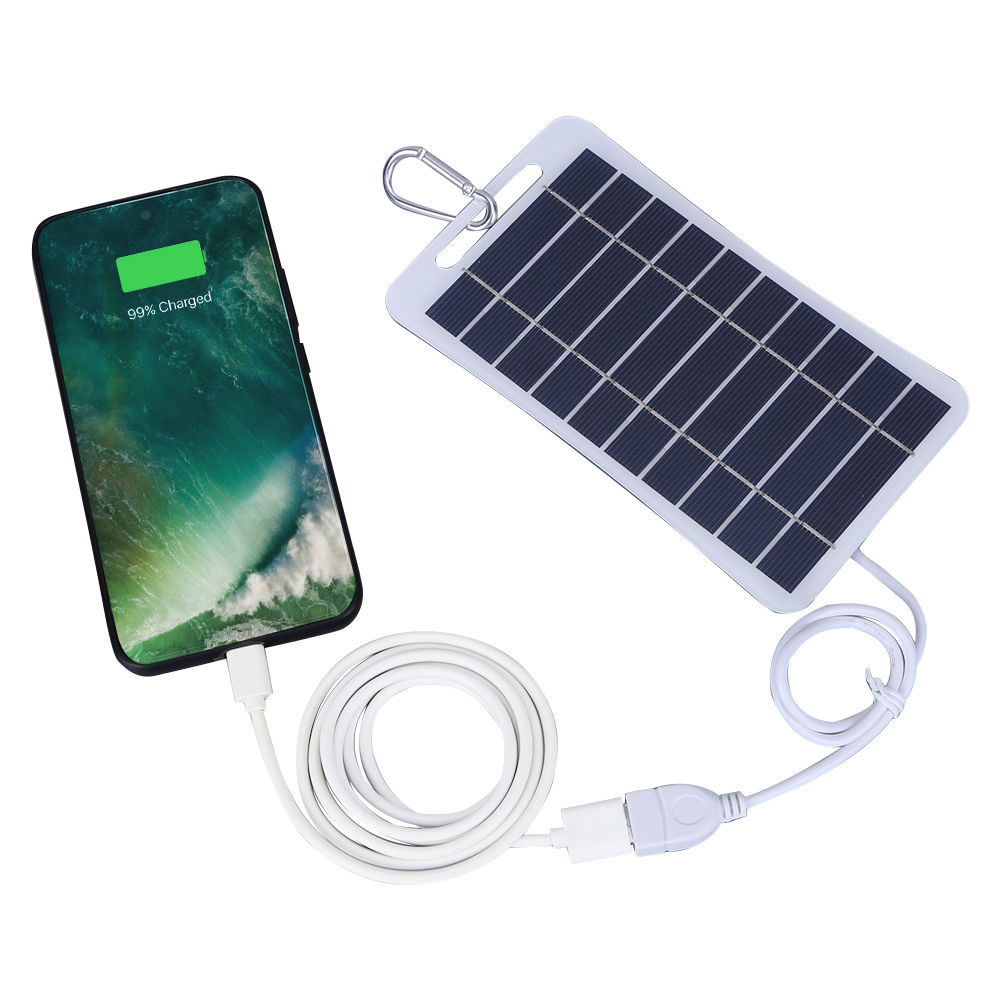 2W 5V Solar Panel Kit USB Battery Charger Power Emergency Panel Waterproof Phone