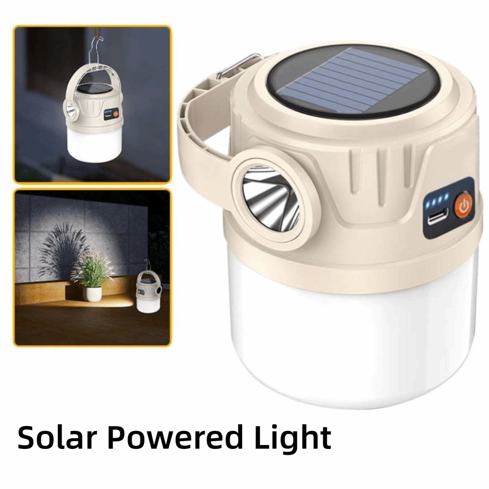 LED Light Solar Powered Light IP55 Waterproof Ultra Bright Camping Light Multi F
