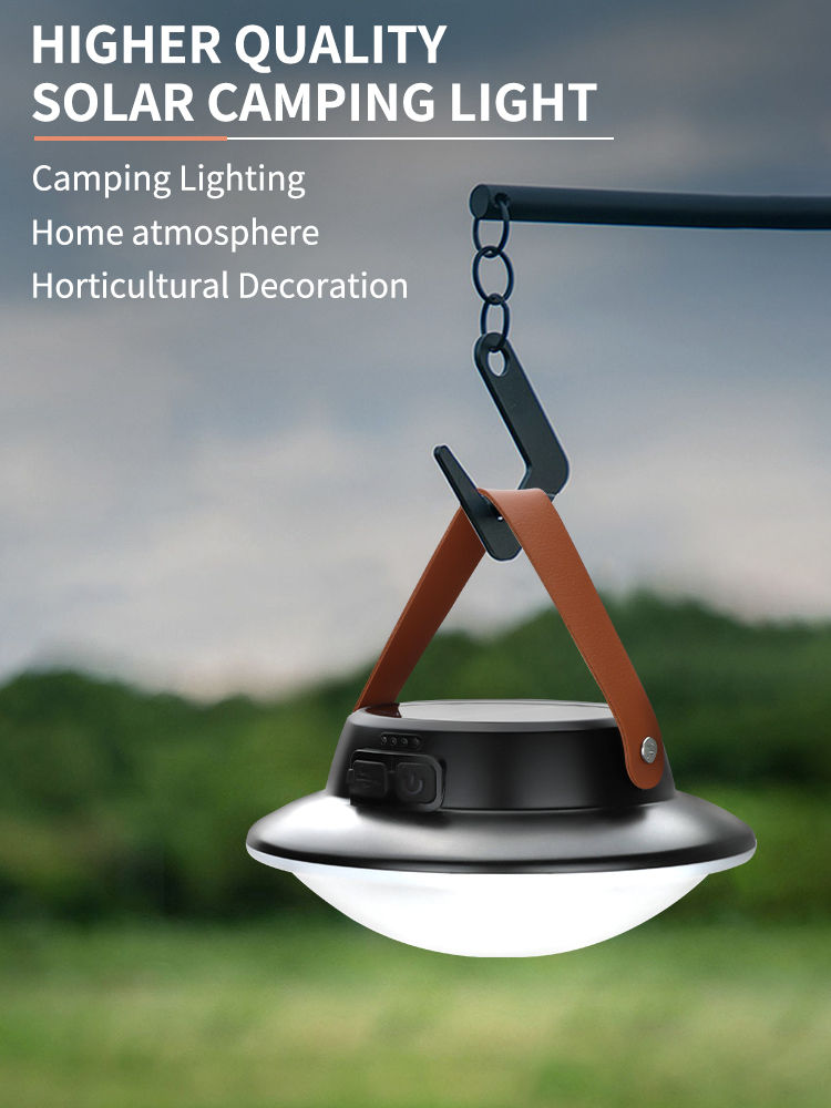 Miniature : Solar High Power LED Camping Light 3 Modes Rechargeable Portable Lanterns Outdoo