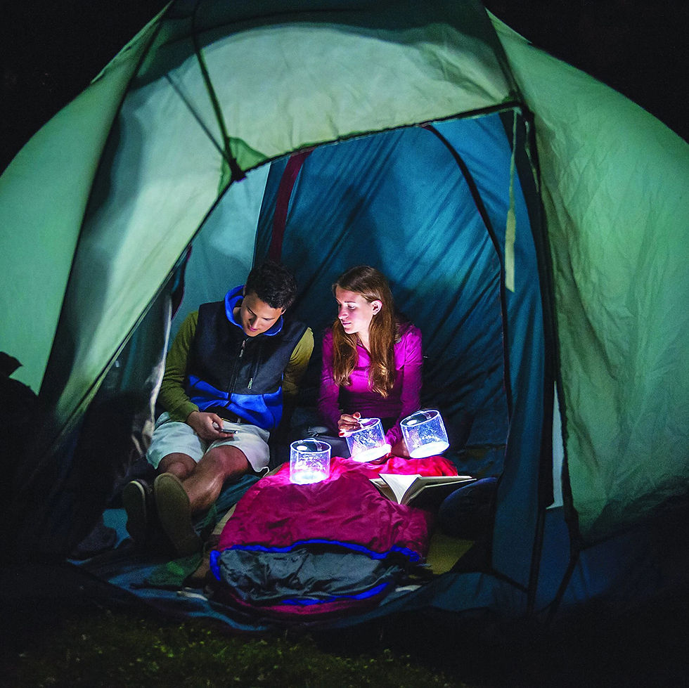 Miniature : Solar Camping Lantern Inflatable Foldable LED Tent Lamp Outdoor Waterproof IP67 