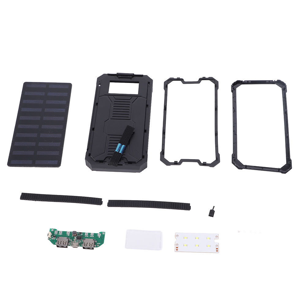 Miniature : New Portable 20000mAh Fast Charging Dual USB Polar Power Bank Case DIY Kit Solar