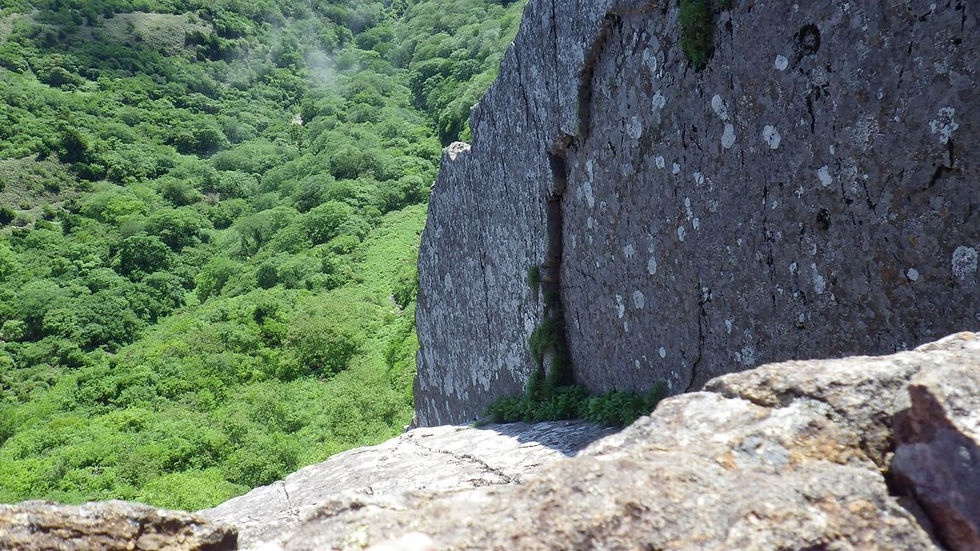 Vue sur le vide.