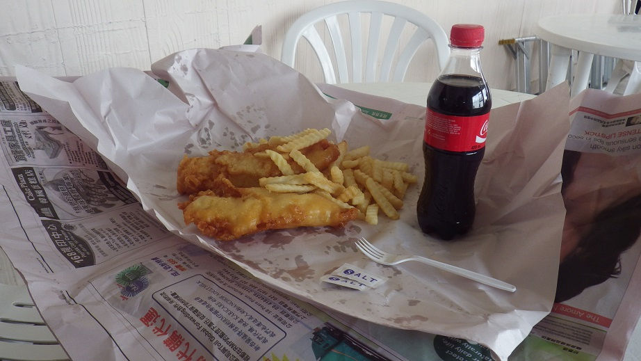 Fish and chips.