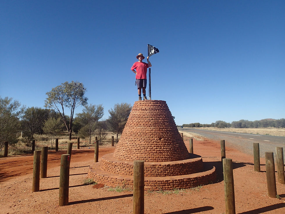 Au sommet du centre de l'Australie.