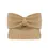 Thumbnail: Shimmering gold clutch bag with elegant oversized bow design.
