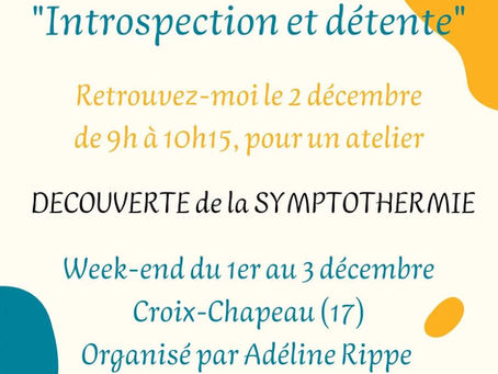 2023 : Atelier "Découverte de la symptothermie"