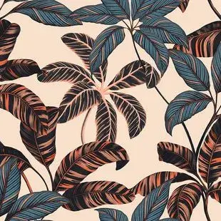 Papel de Parede Vinílico Contemporâneo Ref 4104 Azul 52cm x 10m