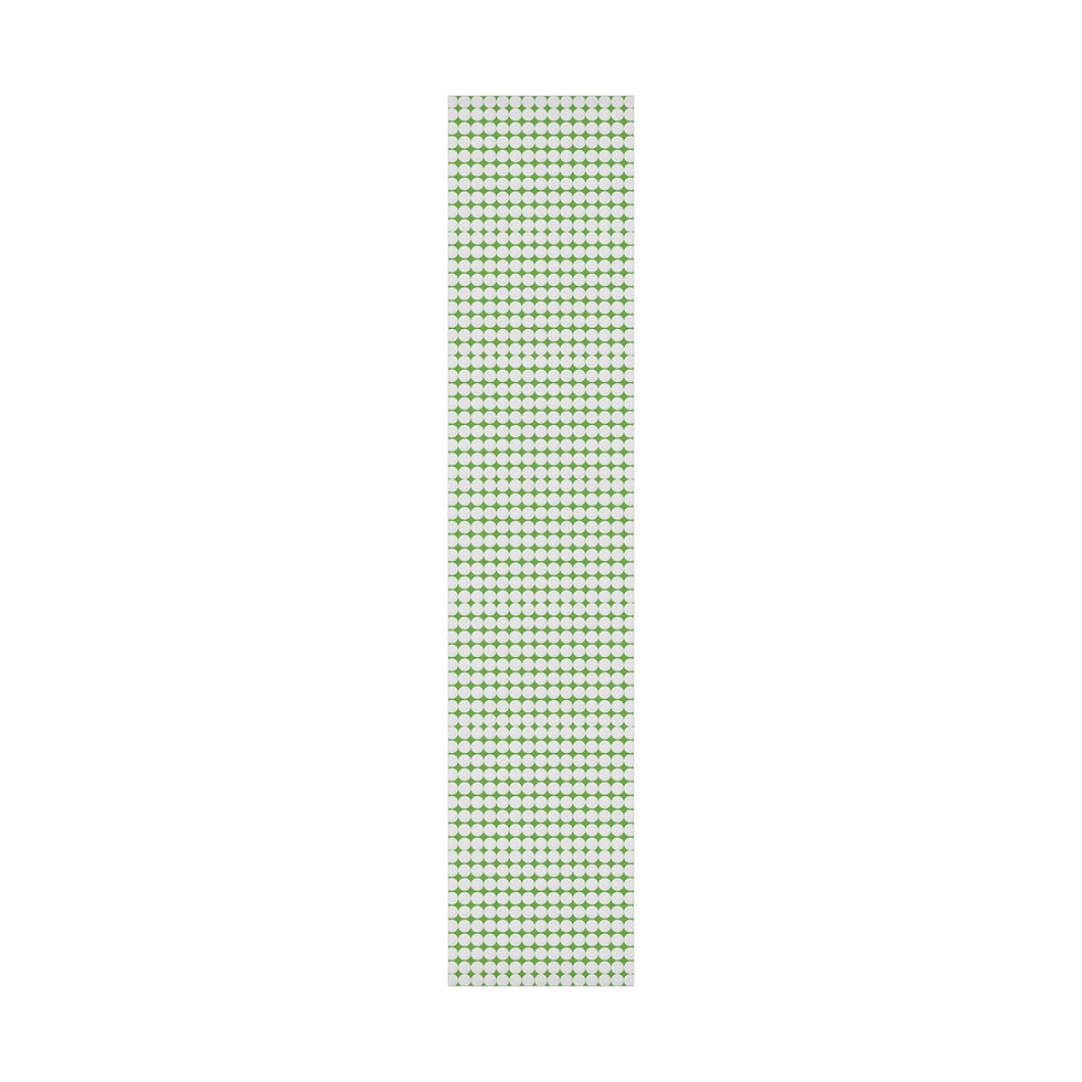 Thumbnail: Green grid pattern abstract long shape on white background. Simple design.