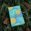 Thumbnail: Tropical Pineapple Beach Gift Wrapping Paper | Blue Wrap with Leaves, and Fruit 