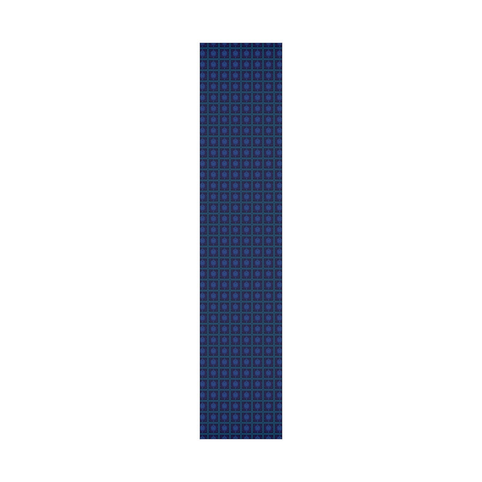 Thumbnail: Navy blue rectangular pattern, simple background, vertical design, neutral color, modern aesthetic.