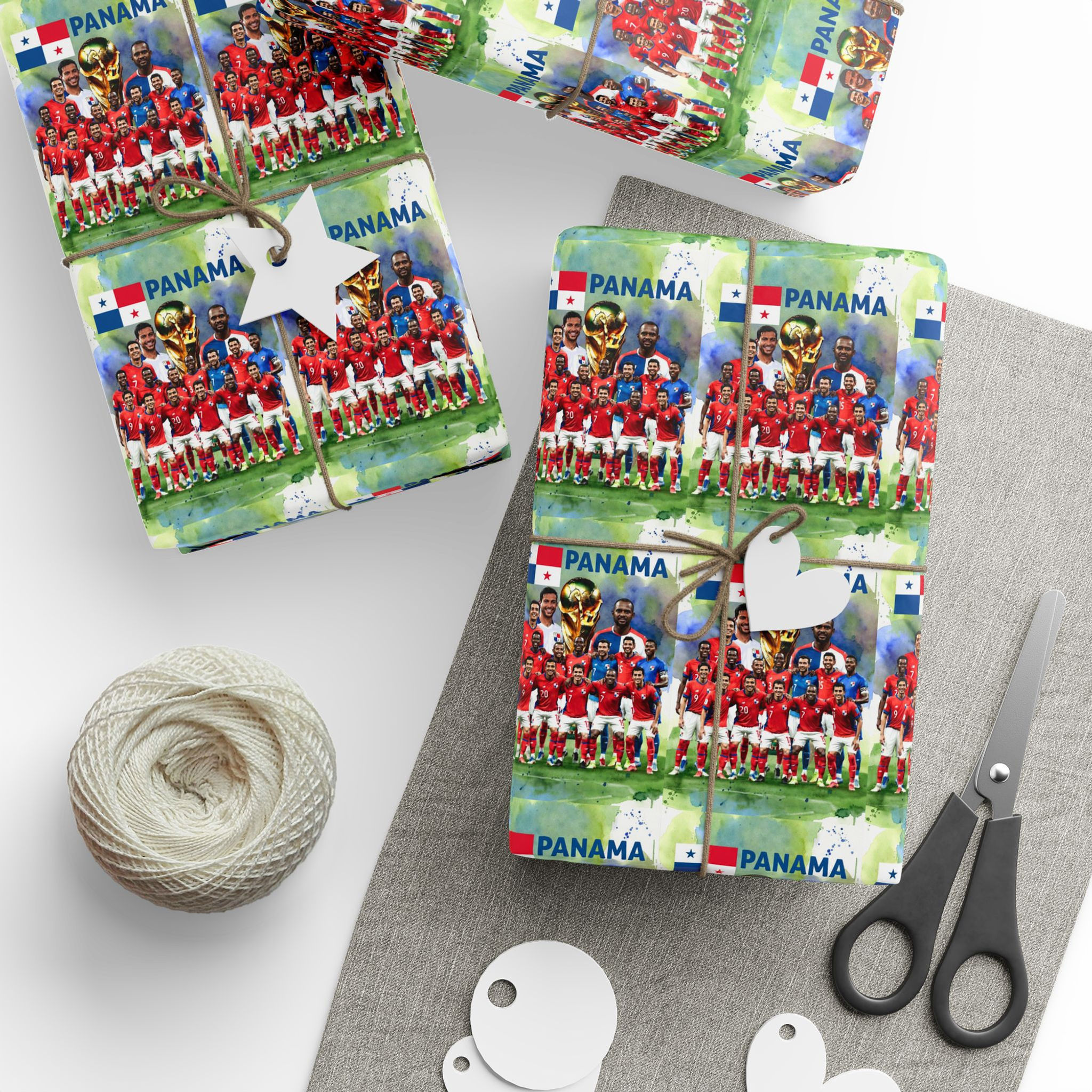 Panama National Soccer Team Gift Wrap | World Cup Panama Wrapping Paper