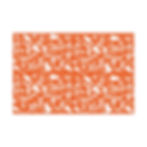 Orange background with white cheerleader figures and the word CHEER repeated.