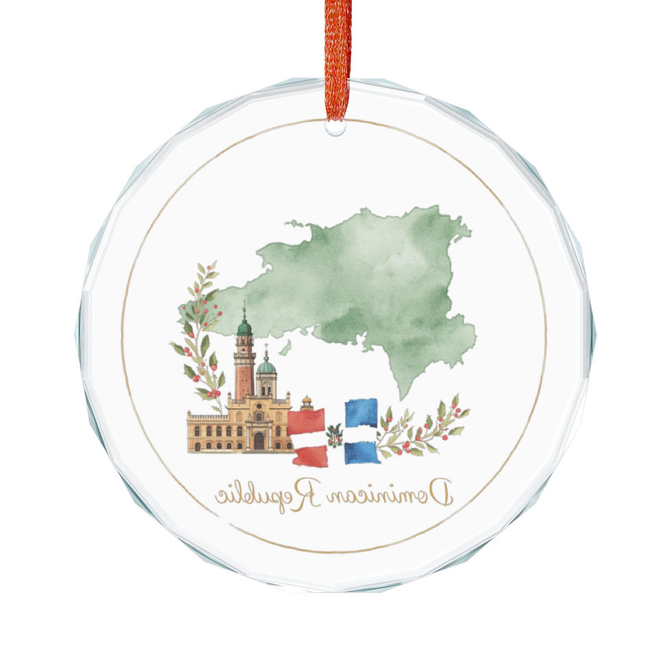 Thumbnail: Dominican Republic Christmas Ornament | Travel Holiday Keepsake