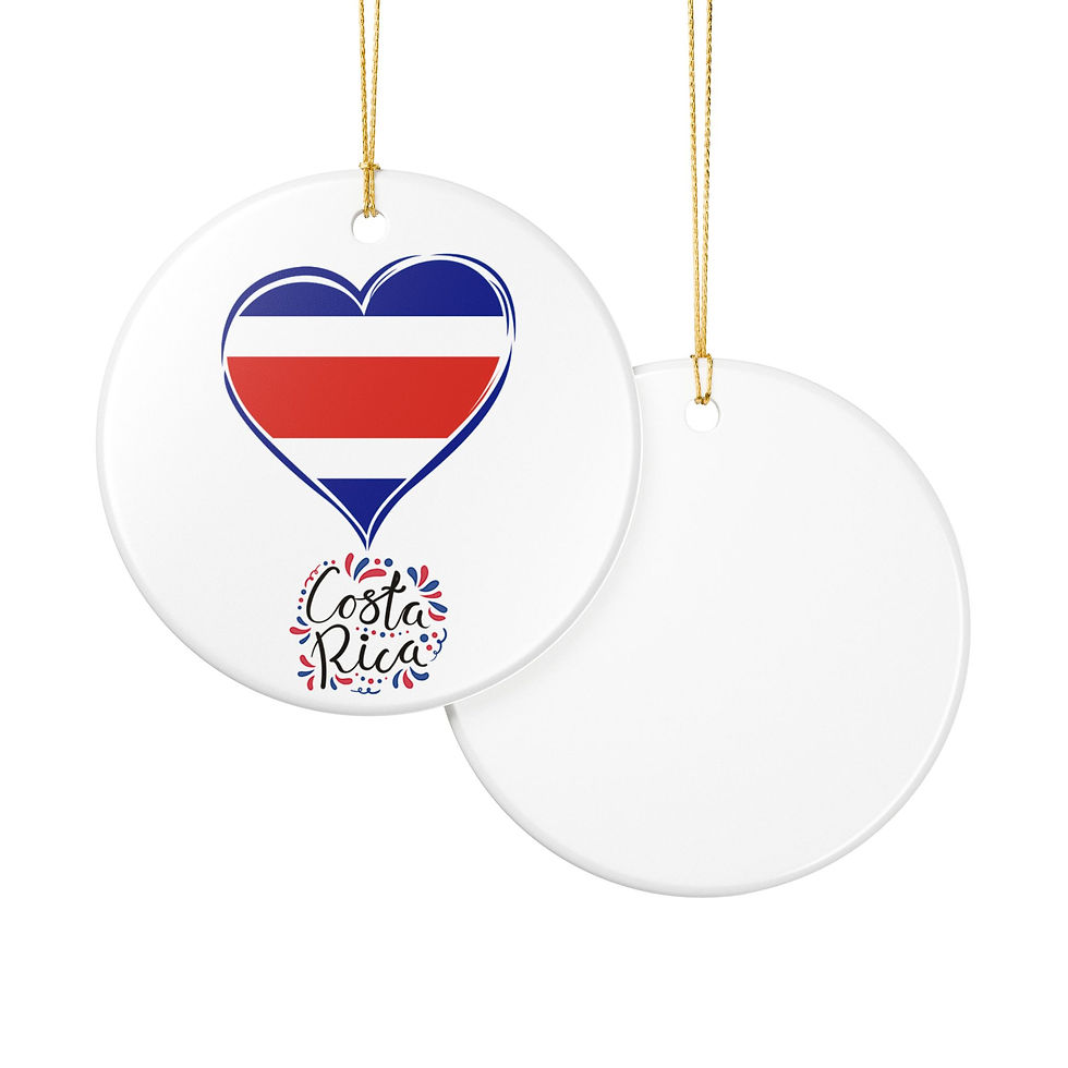 Thumbnail: Costa Rica Inspired Christmas Ornament | Cultural Gift for Costa Rican Families 