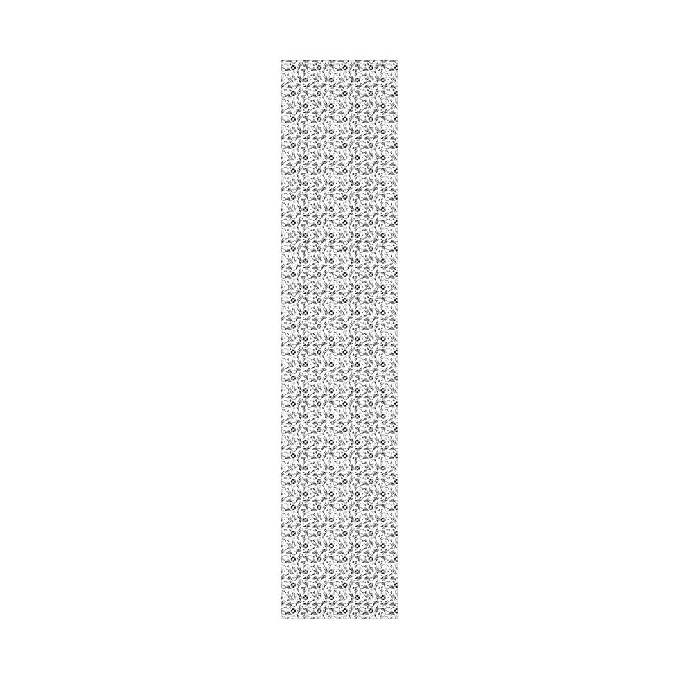 Thumbnail: Vertical pattern of small, repeating shapes in grayscale, long, narrow design.