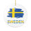 Thumbnail: Sweden Flag Christmas Ornament | Cultural Holiday Keepsake for Swedish Families