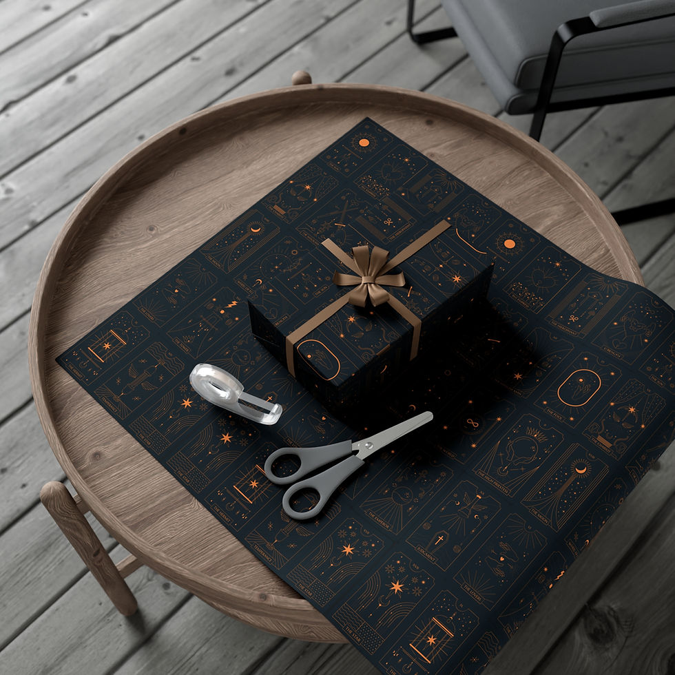 Thumbnail: Gift wrapping with scissors on a table, Corn Lover Gift Wrapping Paper
