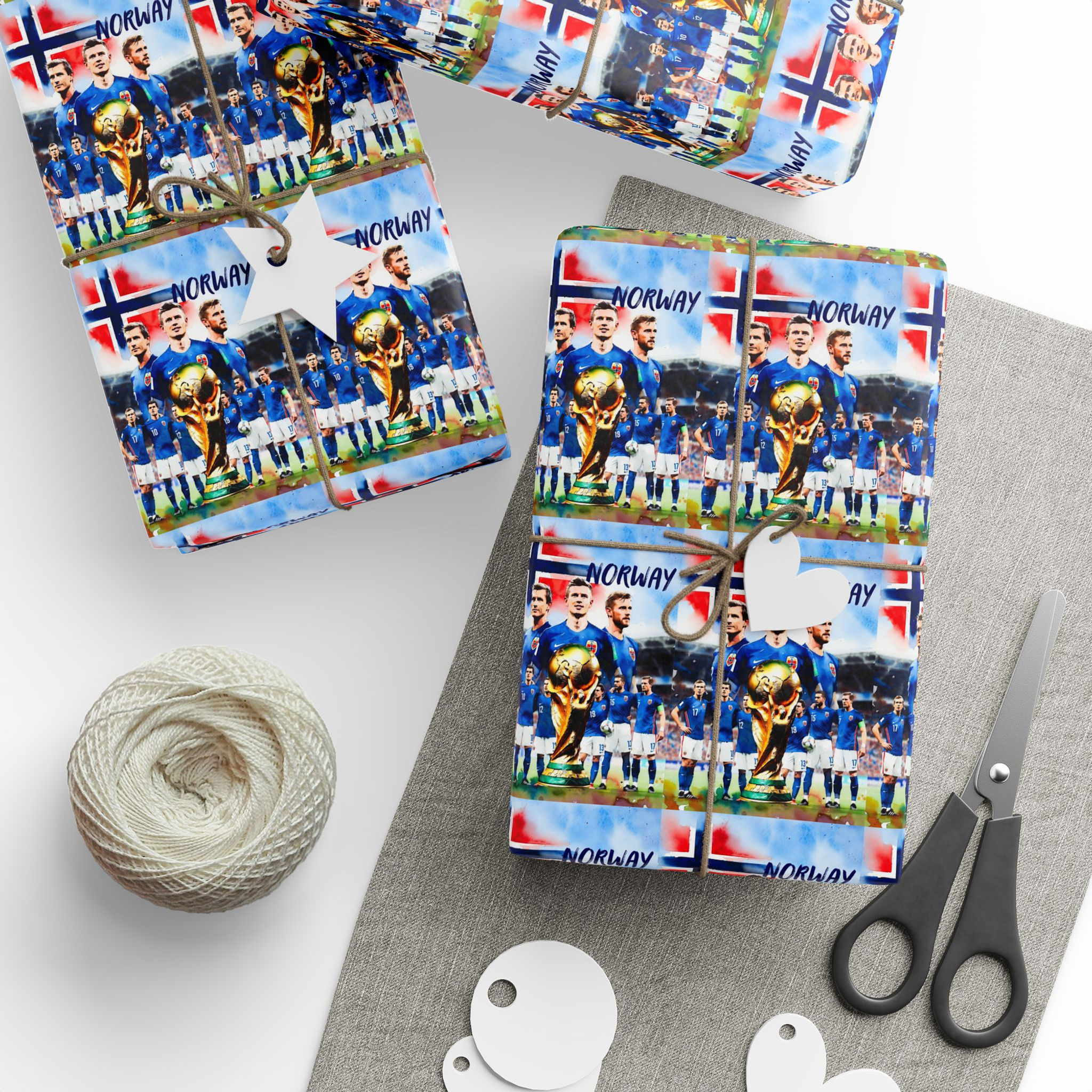 Norway National Team World Cup Gift Wrap | Haaland & Co. Birthday Gift for Fans