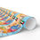 Thumbnail: Colorful JORDAN map and flag gift wrapping paper roll.