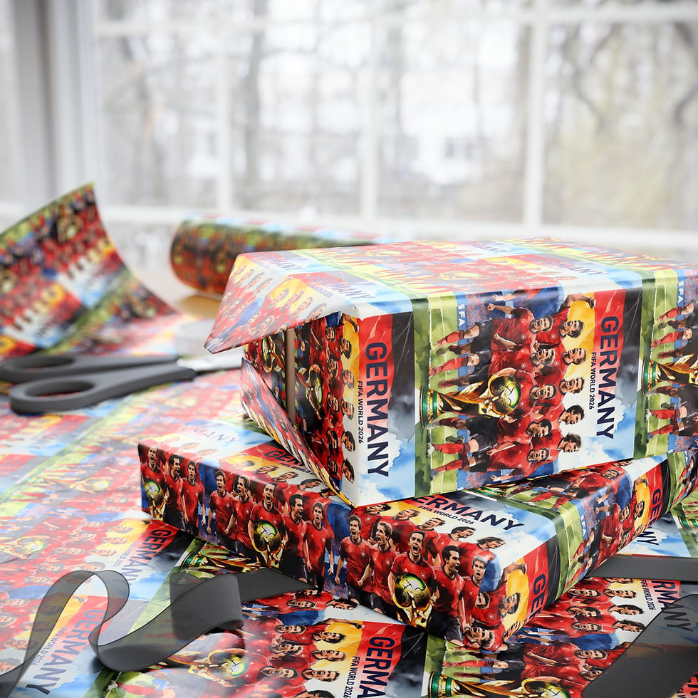 Thumbnail: Germany National Team Soccer Gift Wrapping Paper | 2026 World Cup Heroes