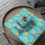 Thumbnail: Tropical Pineapple Beach Gift Wrapping Paper | Blue Wrap with Leaves, and Fruit 