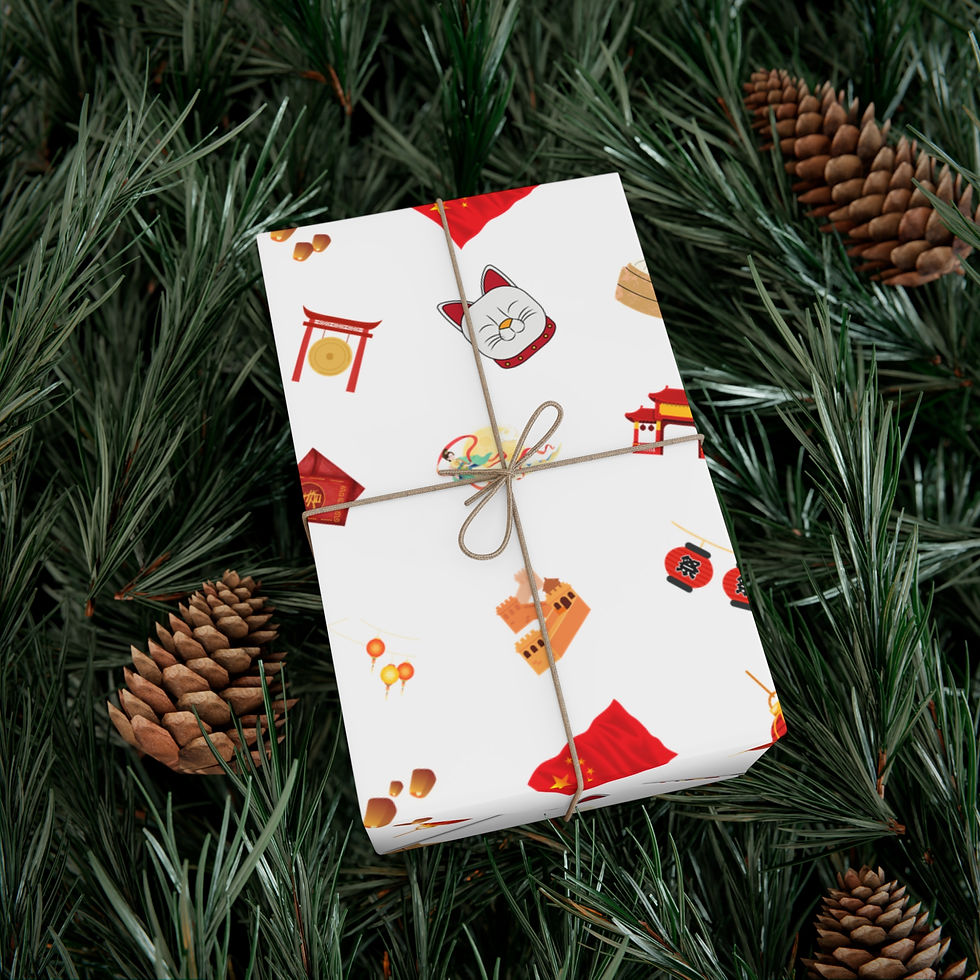 Thumbnail: Wrapped gift with Montana Inspired Gift Wrapping Paper and brown twine, spruce needles.