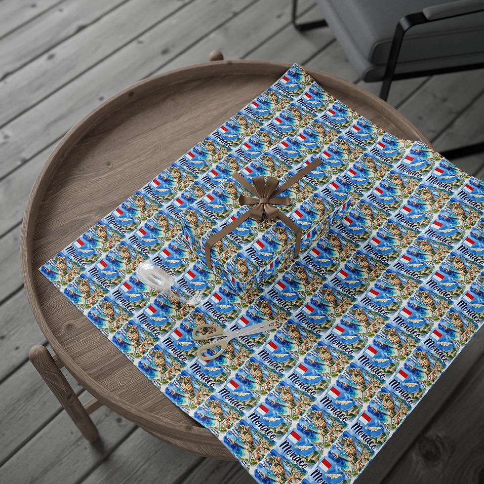 Thumbnail: Mongolia Gift Wrapping Paper with cultural design
