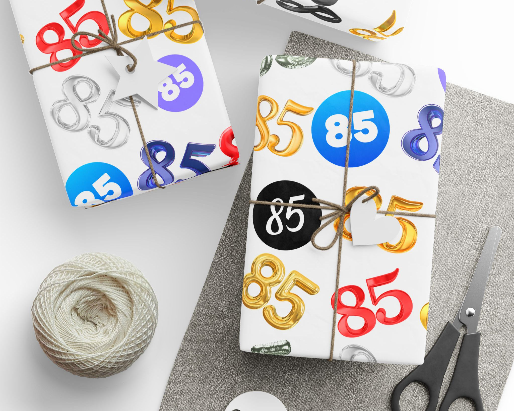 85th Birthday Gift Wrapping Paper | Party Decor for Age 85
