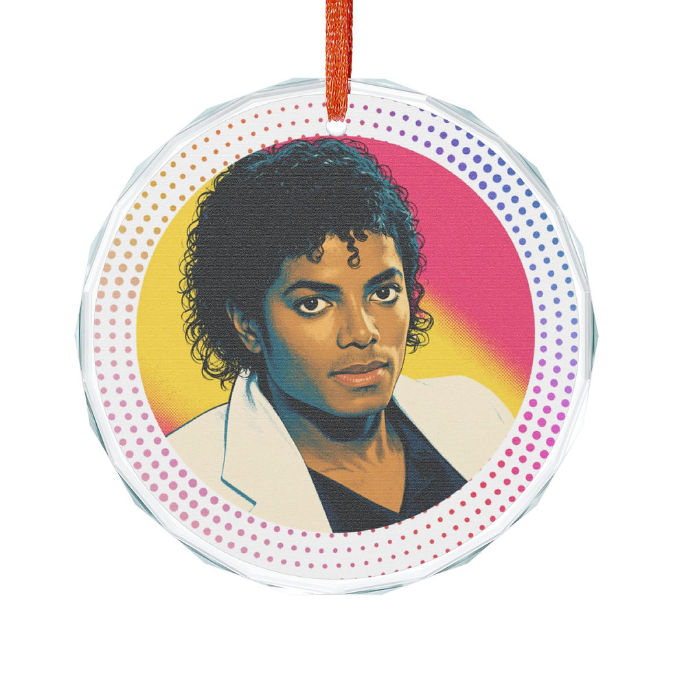 Thumbnail: Michael Jackson Pop Art Christmas Ornament | Holiday Keepsake