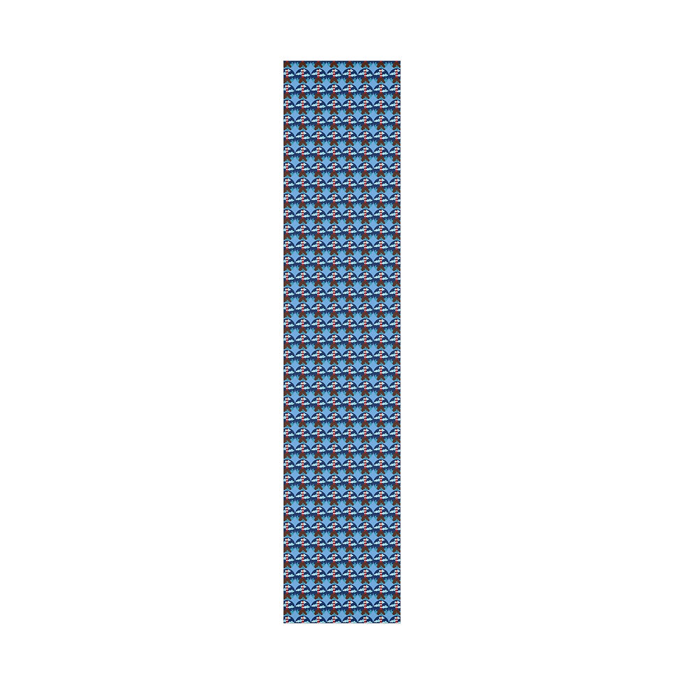 Thumbnail: Blue patterned gift wrap. Christian Fish Symbol Gift Wrapping Paper | Blue Ichthys Design.