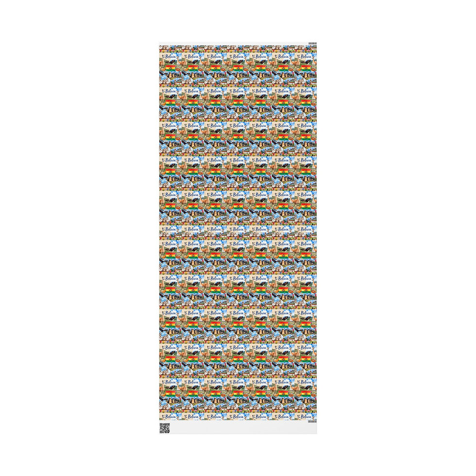 Thumbnail: Wrapping paper with patterned design. High Oak Paper