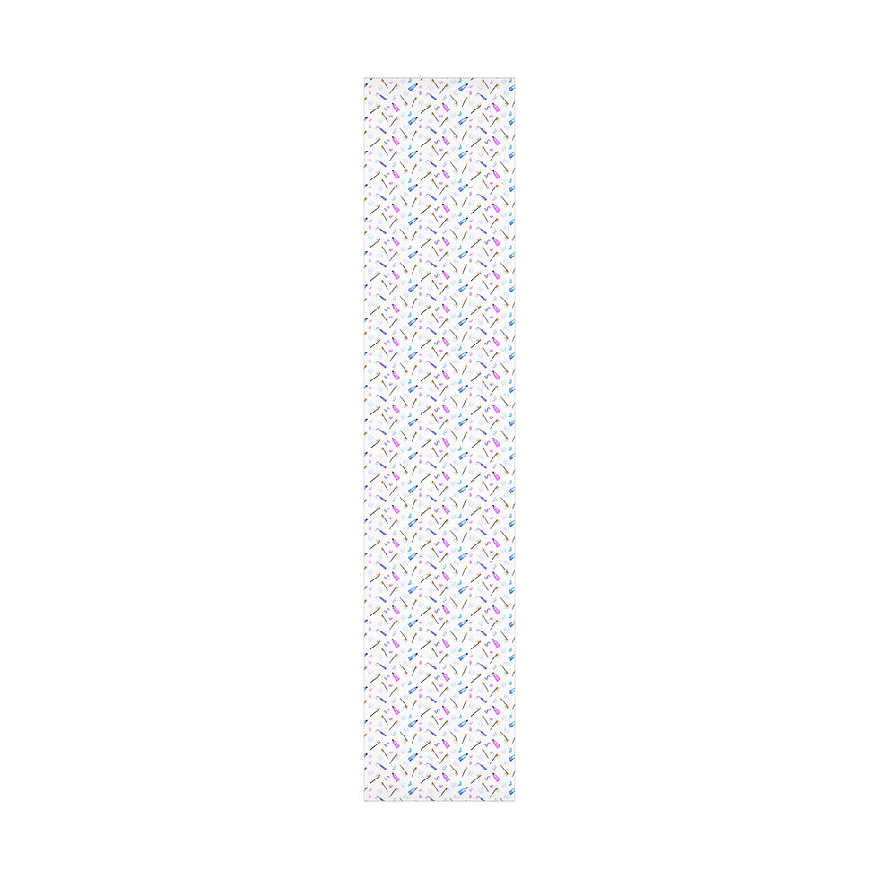 Thumbnail: White Colorful Music Notes Gift Wrapping Paper | Rainbow Notes for Music Lovers