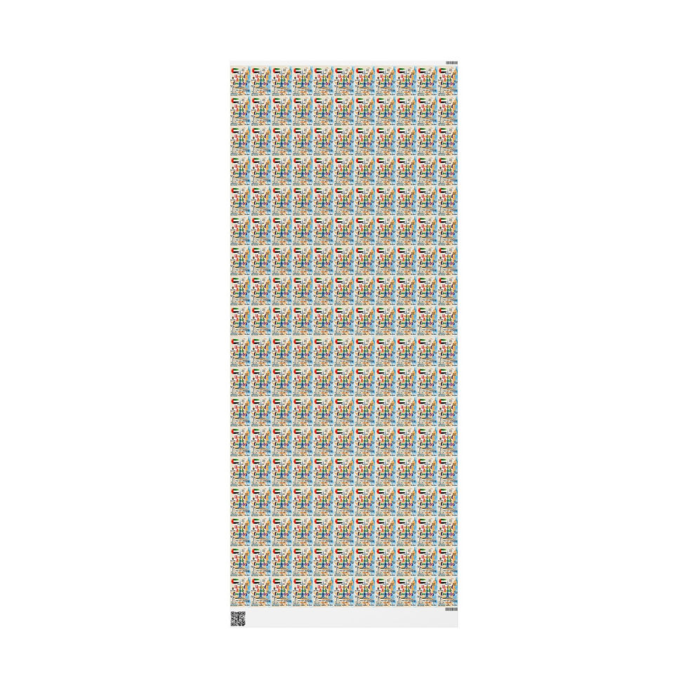 Thumbnail: United Arab Emirates Wrapping Paper | Dubai Burj Khalifa & UAE Flag Gift Wrap