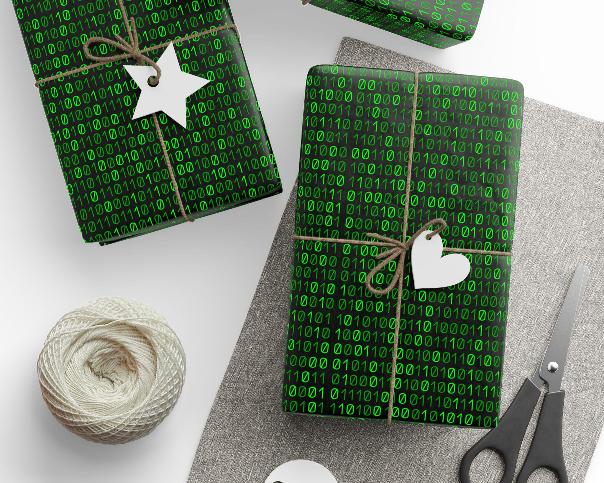 The Matrix Wrapping Paper | Gift for Coders Gamers and Tech Lovers