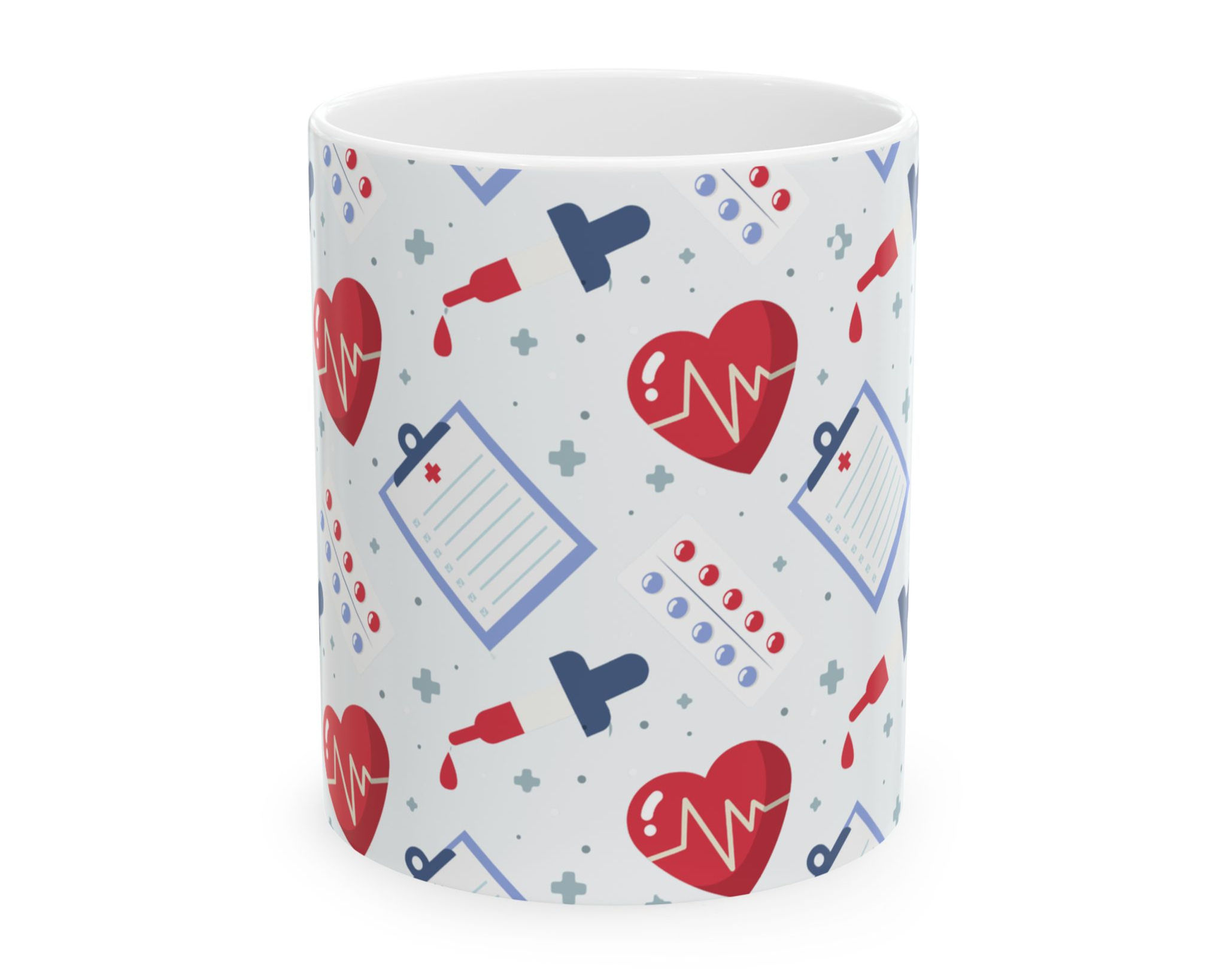 Cardiac Hearts Coffee Mug 11oz 15oz | Gift for Nurses