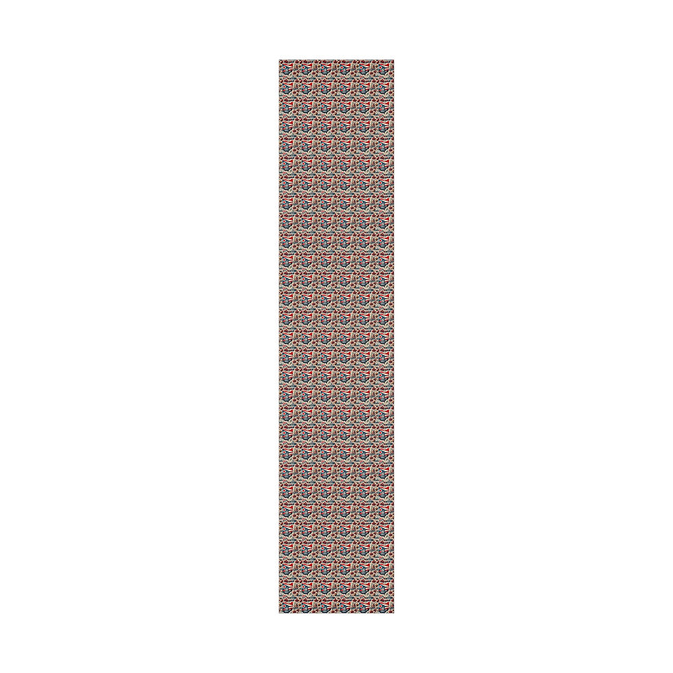 Thumbnail: Abstract pattern of small images, Ohio Inspired Gift Wrapping Paper on white background.