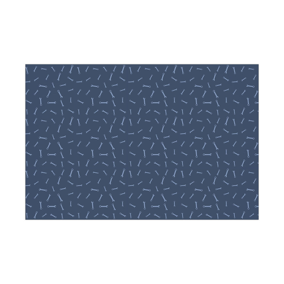 Thumbnail: Abstract blue pattern with small white dashes; gift wrapping paper texture.