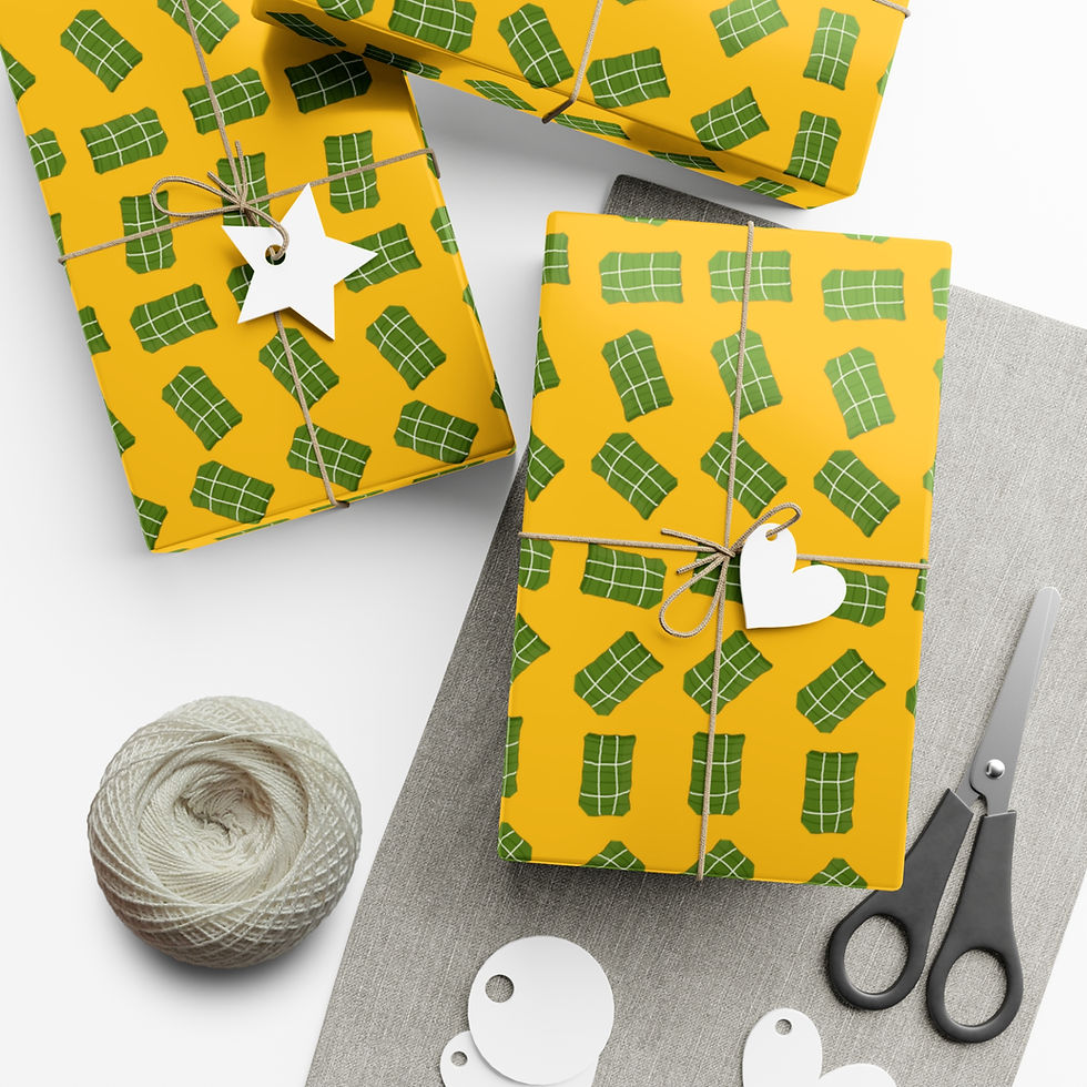 Thumbnail: Wrapped gifts on yellow St. Patrick's Day paper with string, scissors, and tags.