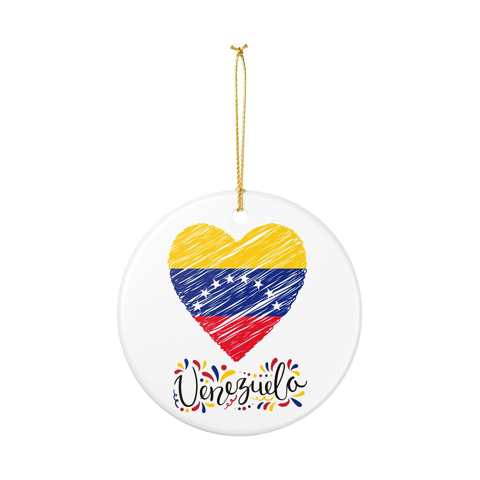 Thumbnail: Venezuela Inspired Christmas Ornament | Cultural Gift for Venezuelan Families 