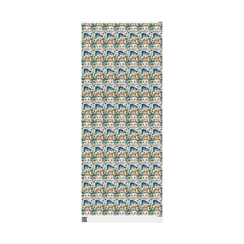 Thumbnail: Wrapping paper with repetitive pattern; El Salvador Gift Wrapping Paper.