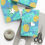 Thumbnail: Tropical Pineapple Beach Gift Wrapping Paper | Blue Wrap with Leaves, and Fruit 
