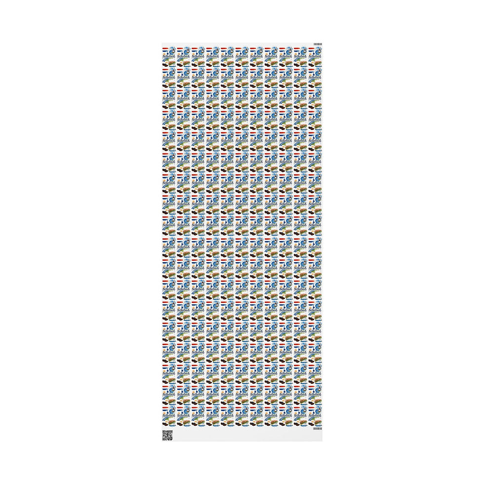 Thumbnail: Qatar Gift Wrapping Paper with Doha skyline pattern