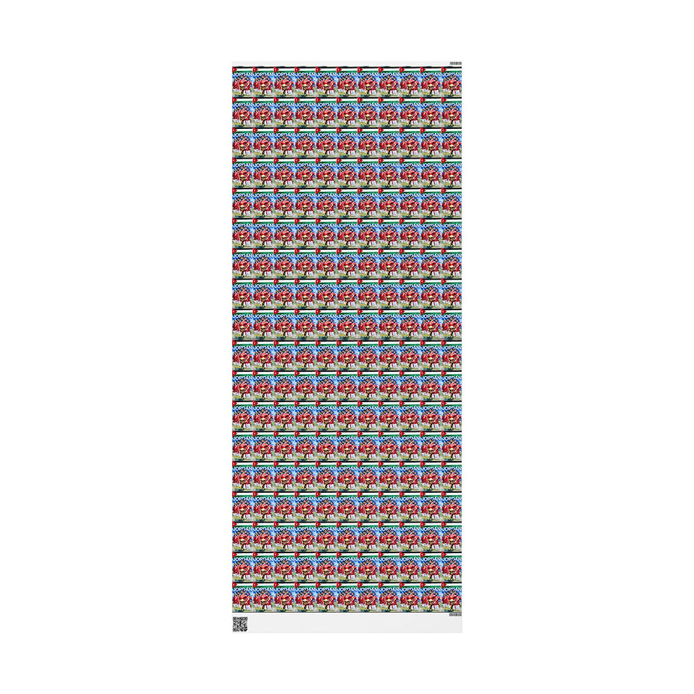 Thumbnail: Jordan Football Gift Wrapping Paper | Asia Cup Champions, Red Jersey Stars