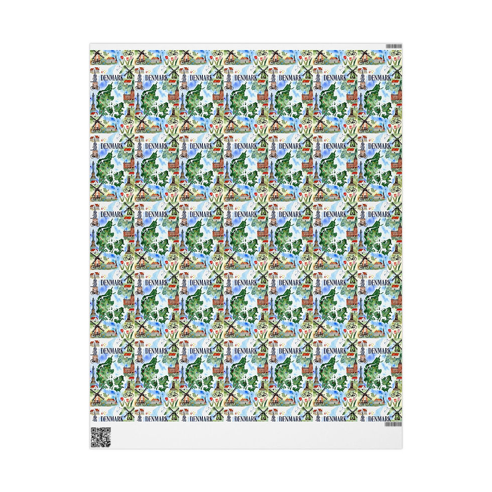 Thumbnail: Wrapping paper with repeated design. Paquita la del Barrio Funny Gift Wrap pattern.