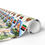 Thumbnail: Roll of Kenya gift wrapping paper featuring map, giraffe, and flag.