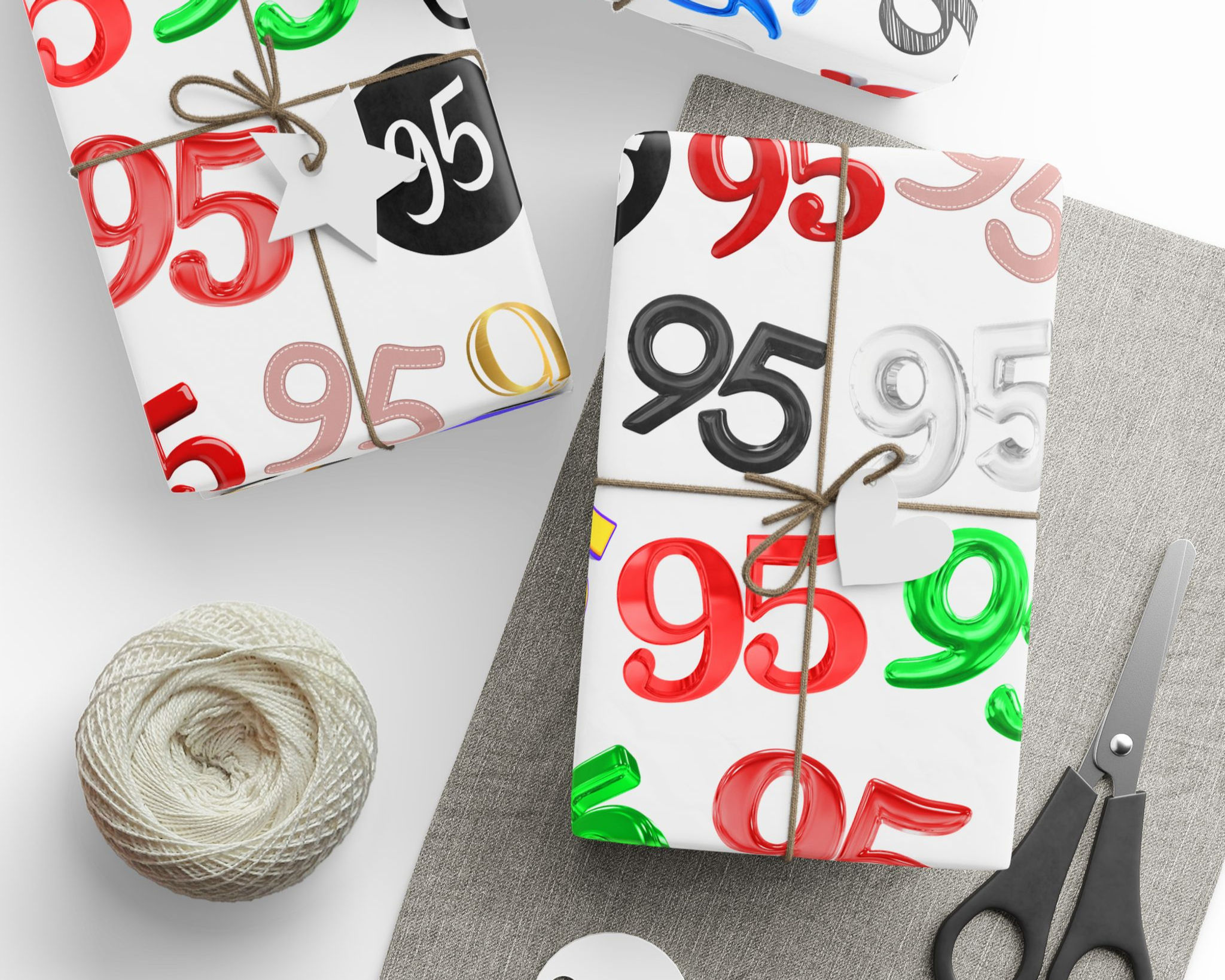 95th Birthday Gift Wrapping Paper | Party Decor For Age 95