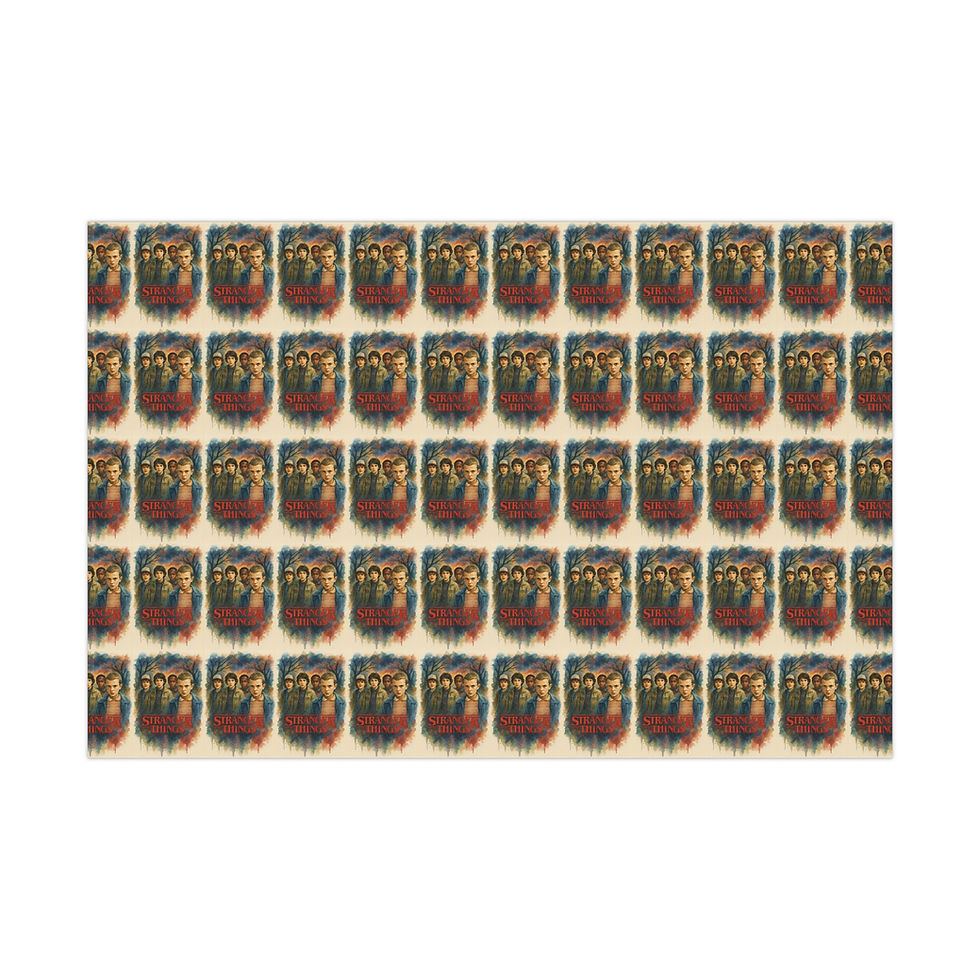 Thumbnail: Repeating pattern of vintage art, wallpaper design or gift wrapping paper