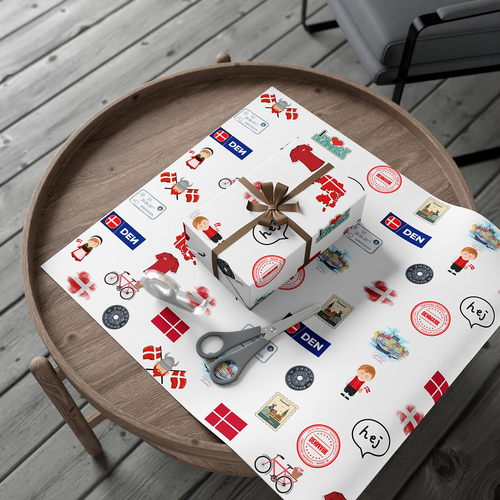 Thumbnail: Gift-wrapped present on patterned paper with scissors and visible text, The Baldoni Saga