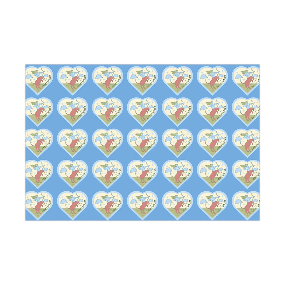 Thumbnail: Repeating heart pattern on Flamingo Gift Wrapping Paper | Hot Pink Wrap with Stylish Tropical Bird Pattern